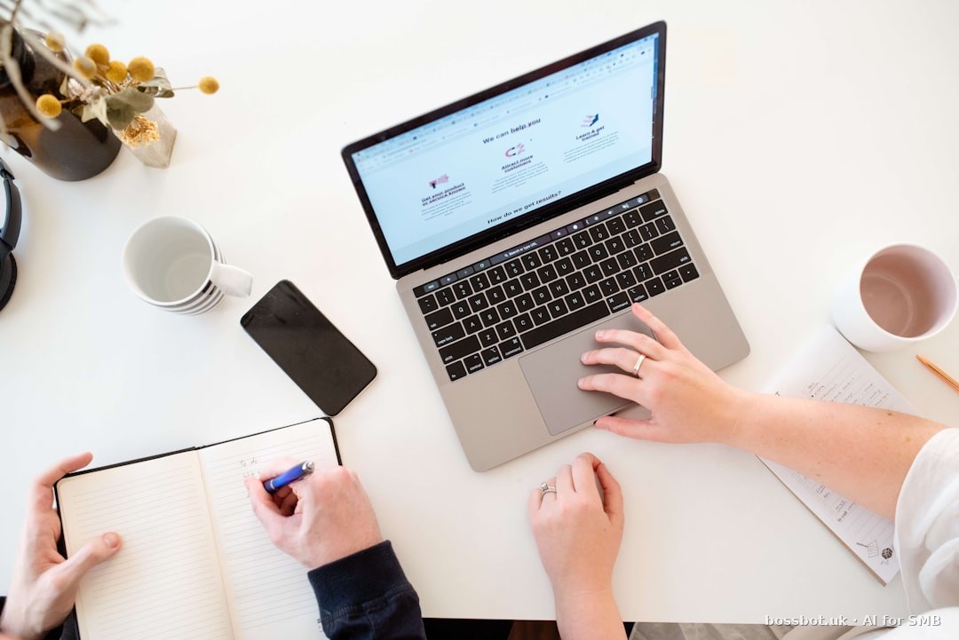 A person working on a laptop