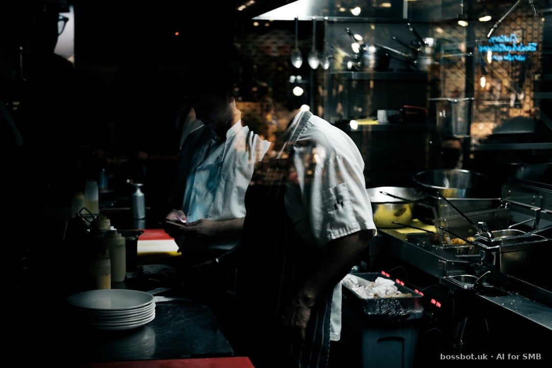 US restaurant hostess reviewing WhatsApp reservation confirmations before dinner service — no-show reduction and waitlist recovery