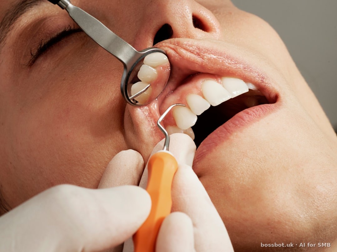 Dental examination in progress